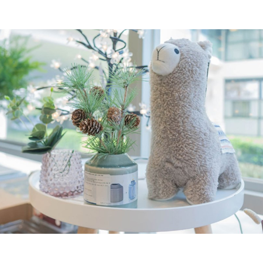 Chặn cửa | JYSK Lama | polyester/cát | xám | R10xD27xC24cm