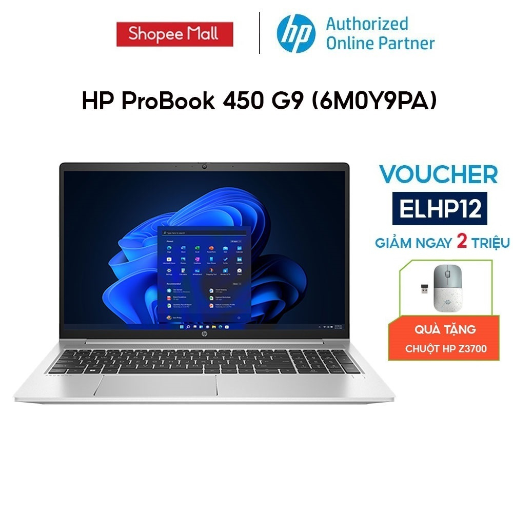 [Mã ELHP128 giảm 12% đơn 10TR] Laptop HP ProBook 450 G9 6M0Y9PA i5-1235U | 8GB | 512GB | 15.6' FHD | Win 11