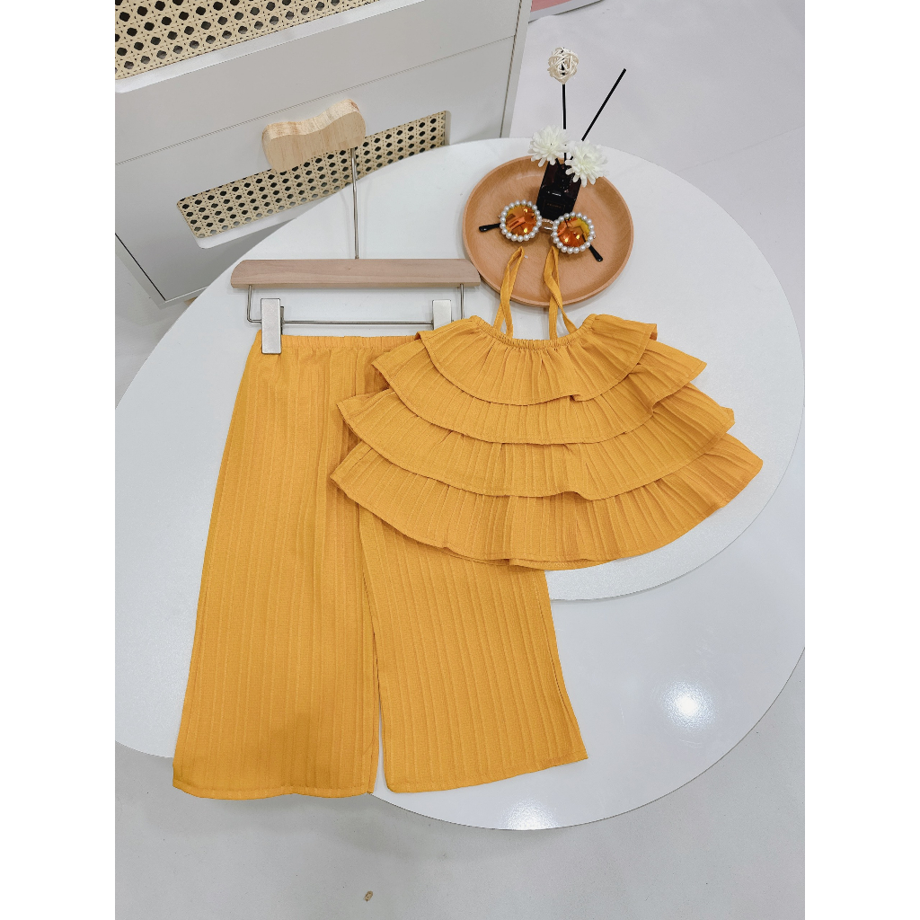 Bộ đồ bé gái 2 dây dáng bèo cho bé yêu từ 8-22kg