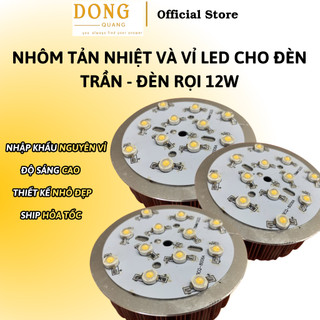 Nhôm Tản Nhiệt  Và Vỉ LED Cho Đèn Trần - Đèn Rọi 12W