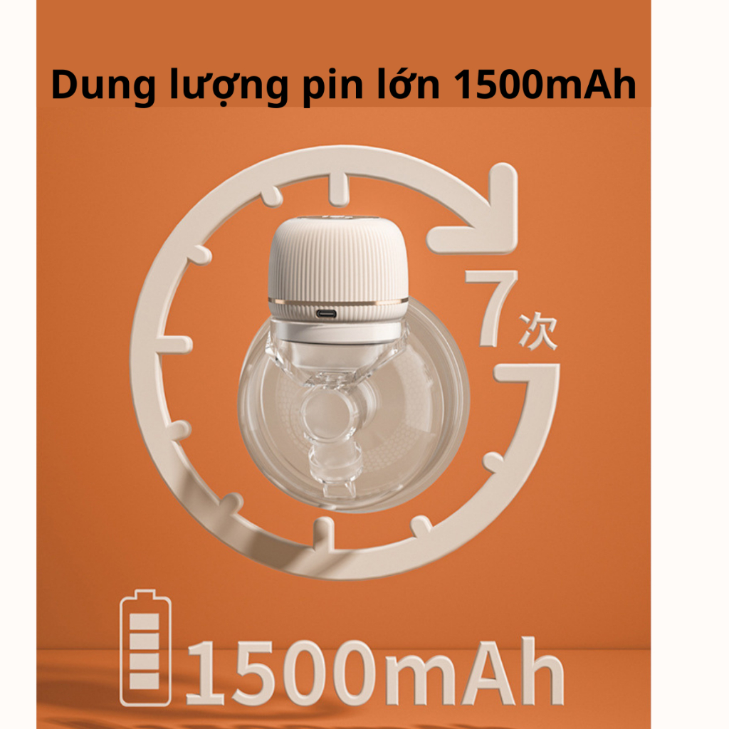 Máy Hút Sữa Điện Đôi Không Dây Rảnh Tay - Máy Vắt Sữa Thông Minh Phễu Silicon 4 Chế Độ Mát xa, Kích Sữa, Hút Sữa