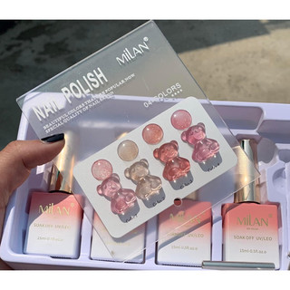 Sơn Thạch Nhũ Hồng Milan Set 4 chai