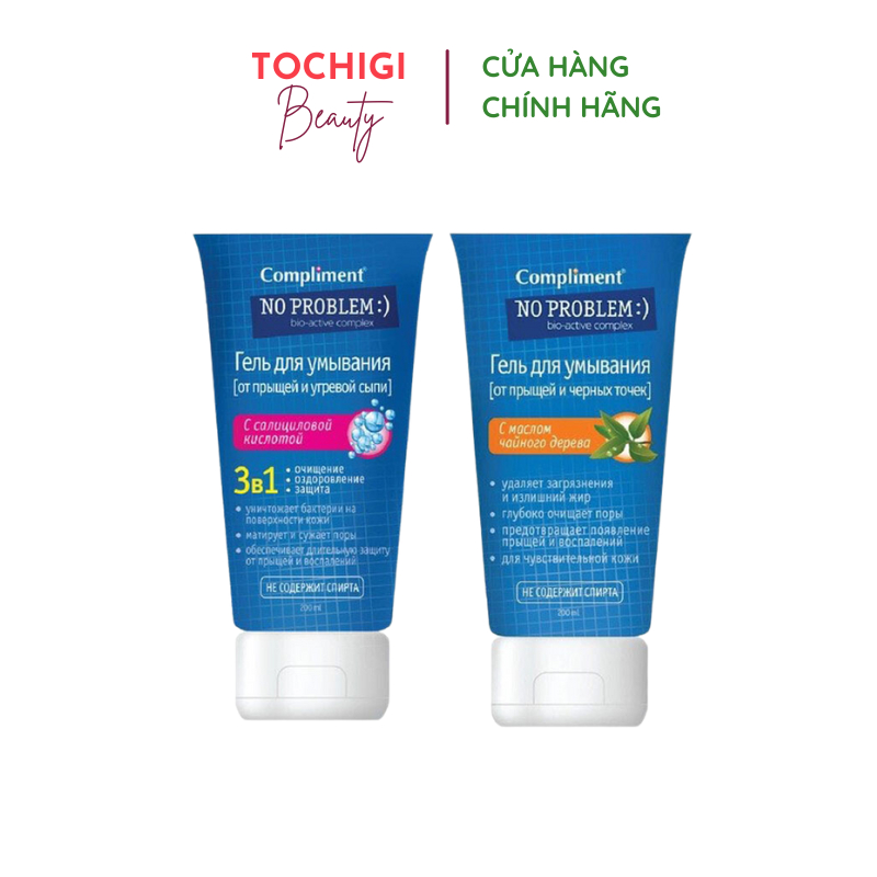 Gel rửa mặt Salicylic Acid Compliment No Problem Sạch sâu