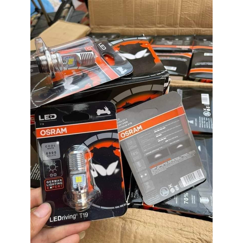 Bóng Pha LED Osram Dream- Wave siêu sáng - Chân M5-H4 Chạy Điện Bình Điện Máy