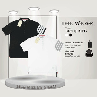 Áo polo , Phông Thome kẻ sọc Vải cotton100%