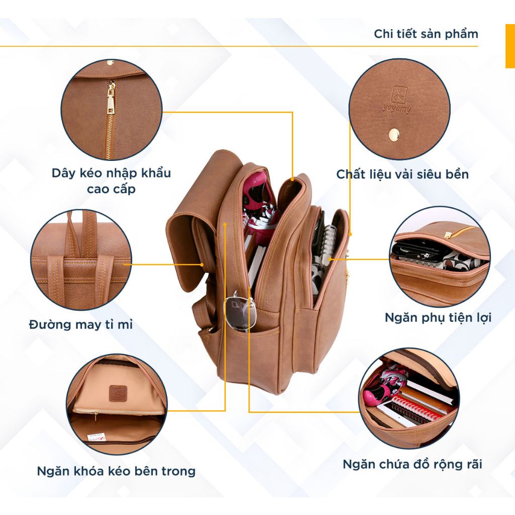Balo da nữ thời trang, cao cấp Yayamy KL620 nhiều màu