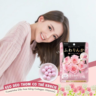 Kẹo Hoa Hồng Thơm Cơ Thể Nhật Bản Kcracie Bổ Sung Collagen Vitamin C