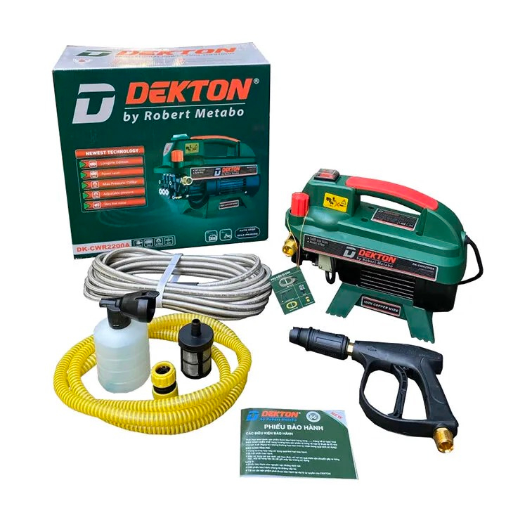 Máy Rửa Xe 2200W Dekton DK-CWR2200A có chỉnh áp
