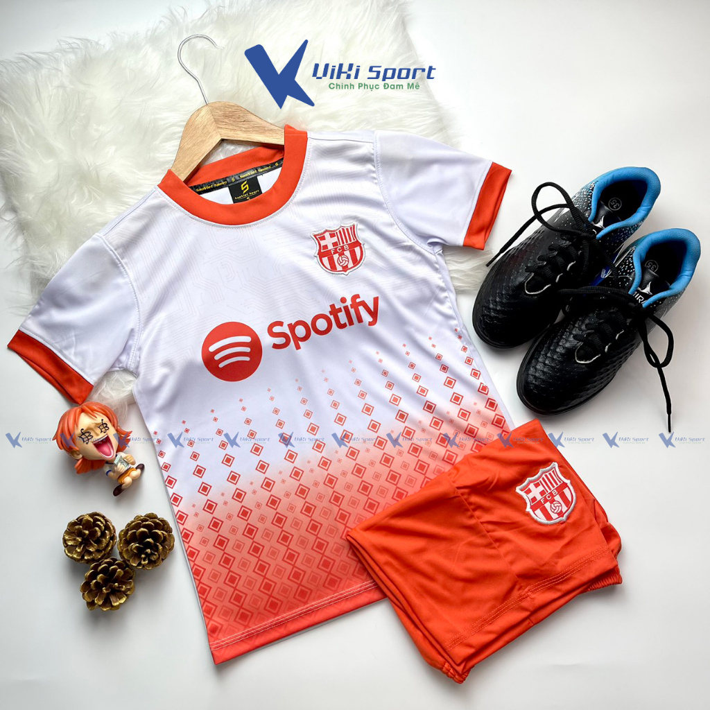Bộ quần áo đá bóng BARCELONA cho trẻ từ 10kg đến 45kg SV02- ViKi Sport
