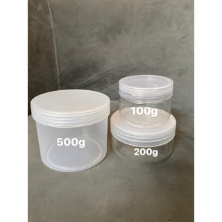 Hũ nhựa trong đựng kem 100g - 200g - 500g