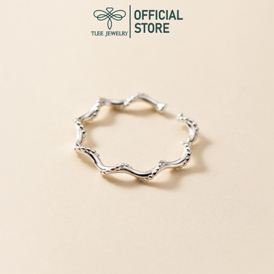 Nhẫn bạc nữ TLEE xoắn kép cách điệu ngón út TLEE JEWELRY
