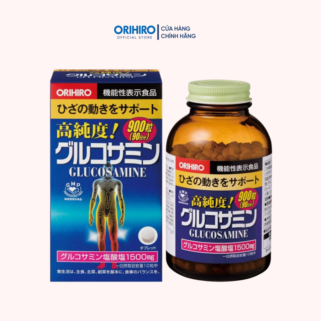 Viên uống bổ sung Glucosamine ORIHIRO Nhật Bản giảm đau xương khớp 360 viên - 900 viên - 950 viên