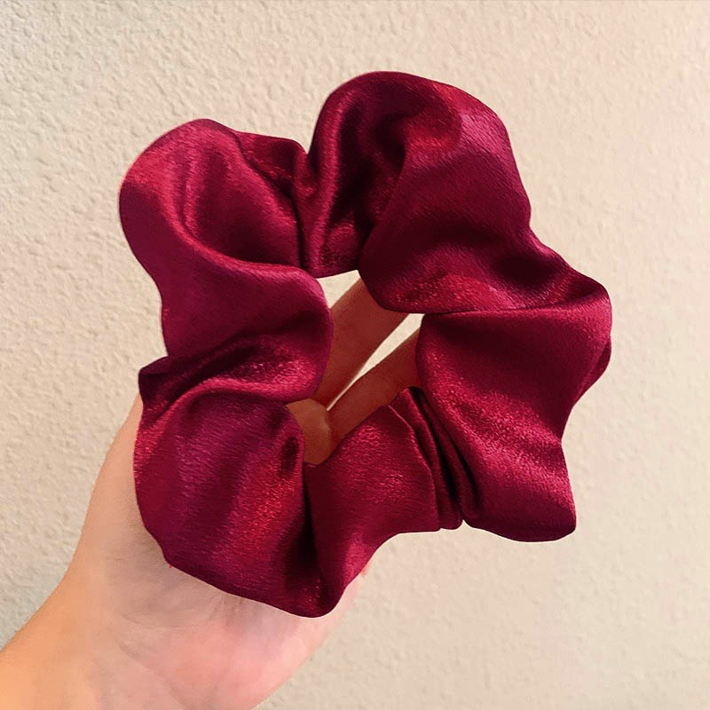 Dây Cột Tóc Vải Lụa Nhiều Màu Dễ Thương Scrunchies La Perbra