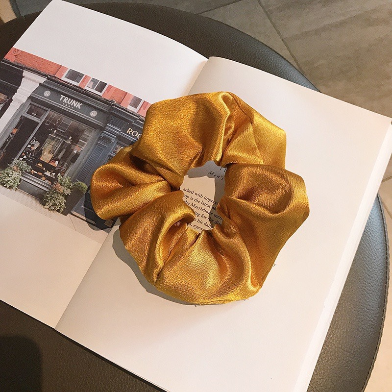 Dây Cột Tóc Vải Lụa Nhiều Màu Dễ Thương Scrunchies La Perbra