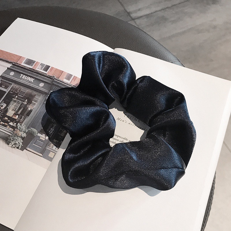 Dây Cột Tóc Vải Lụa Nhiều Màu Dễ Thương Scrunchies La Perbra