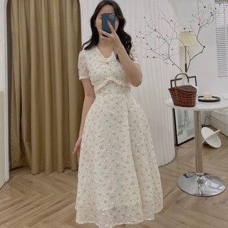 Váy hoa nhí cổ xinh yêu