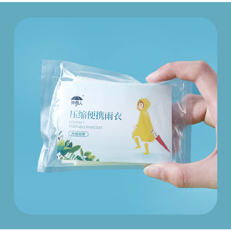 Áo mưa mini di động toàn thân dùng một lần nhỏ gọn bỏ túi nilon AM01 nL.Store