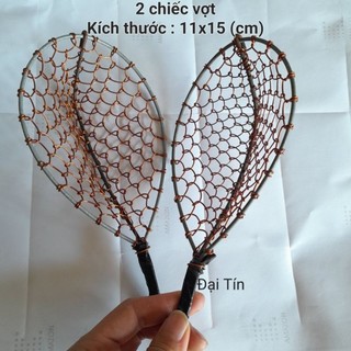 2 chiếc vợt cá dây đồng . dây đồng mới 100% . vợt cứng cáp , chắc chắn.