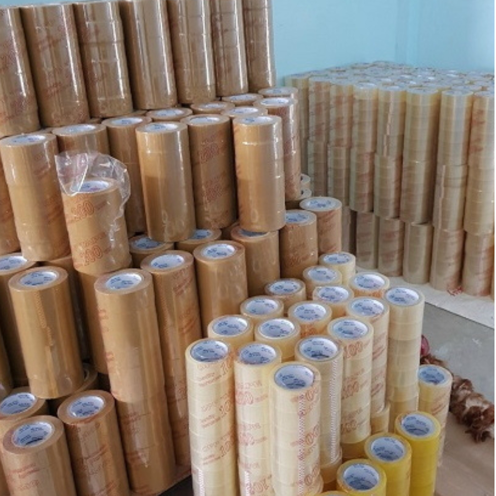 Băng keo trong, đục 4,8 cm - 100 yard băng dính đóng hàng