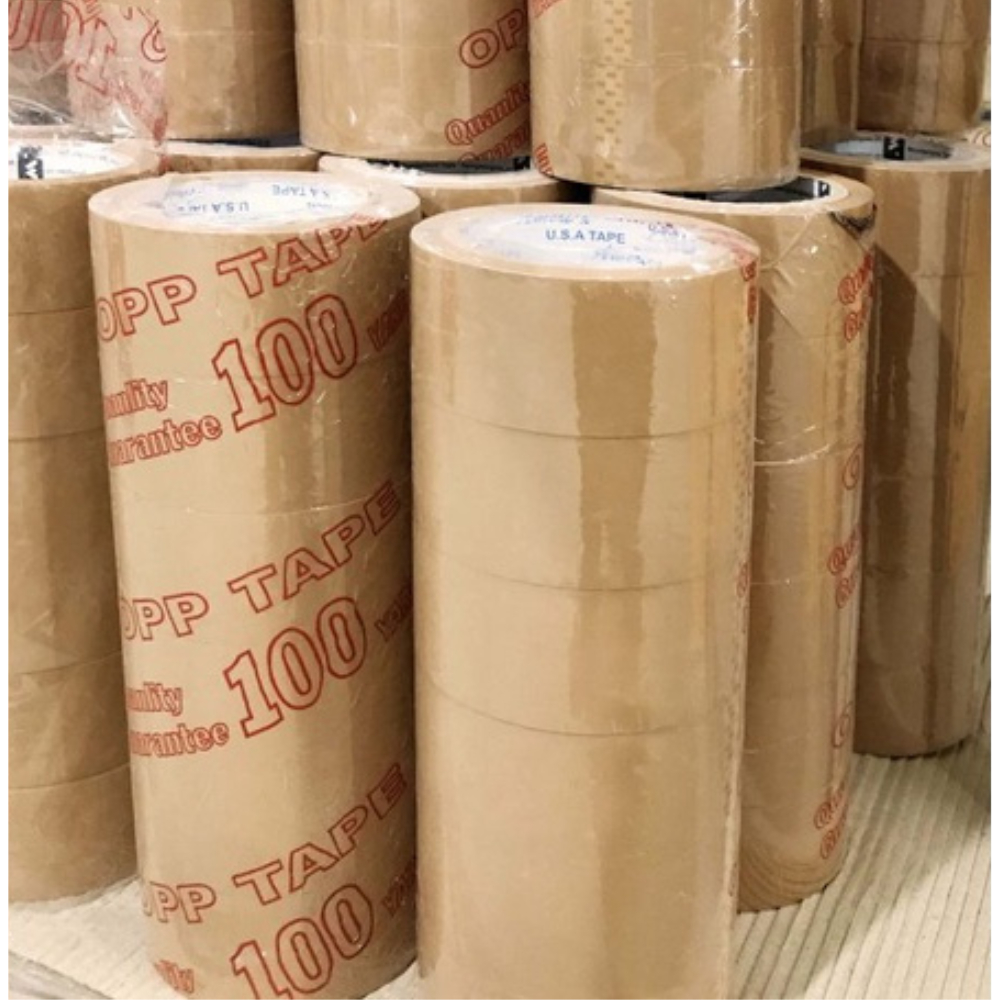 Băng keo trong, đục 4,8 cm - 100 yard băng dính đóng hàng