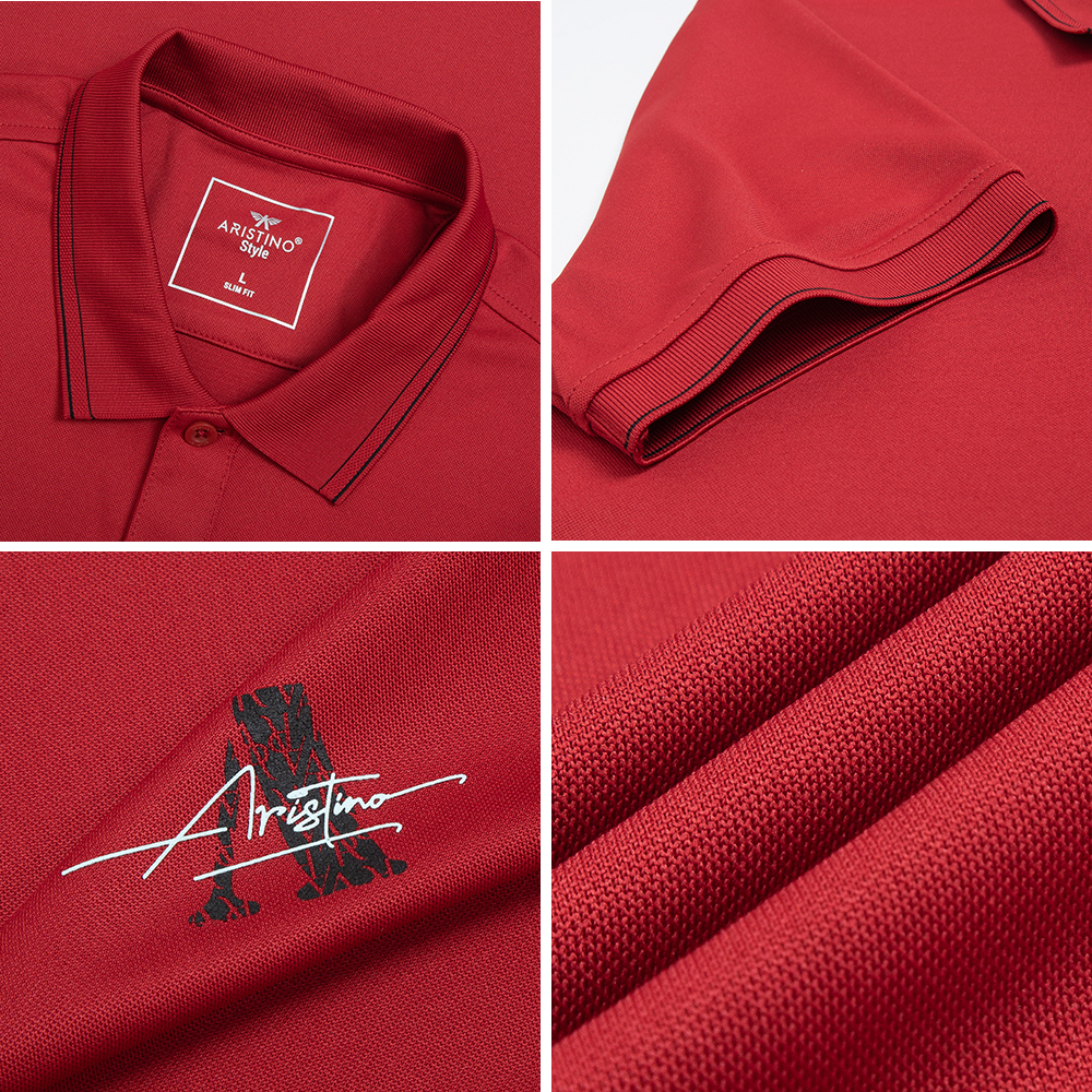 Áo polo ngắn tay ARISTINO phom Slim fit ôm nhẹ,3 màu trẻ trung, nam tính - APS072S3