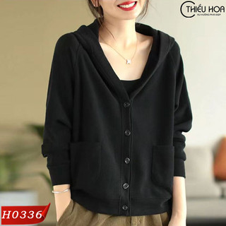 Áo Khoác Nữ Trung Niên, chất liệu thun mịn mát, thiết kế nhẹ nhàng, thanh lịch Thương Hiệu Thiều Hoa AK3H0336
