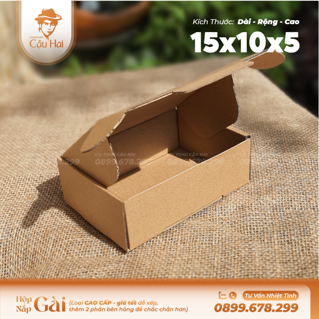 Set 50 hộp carton 15x10x5