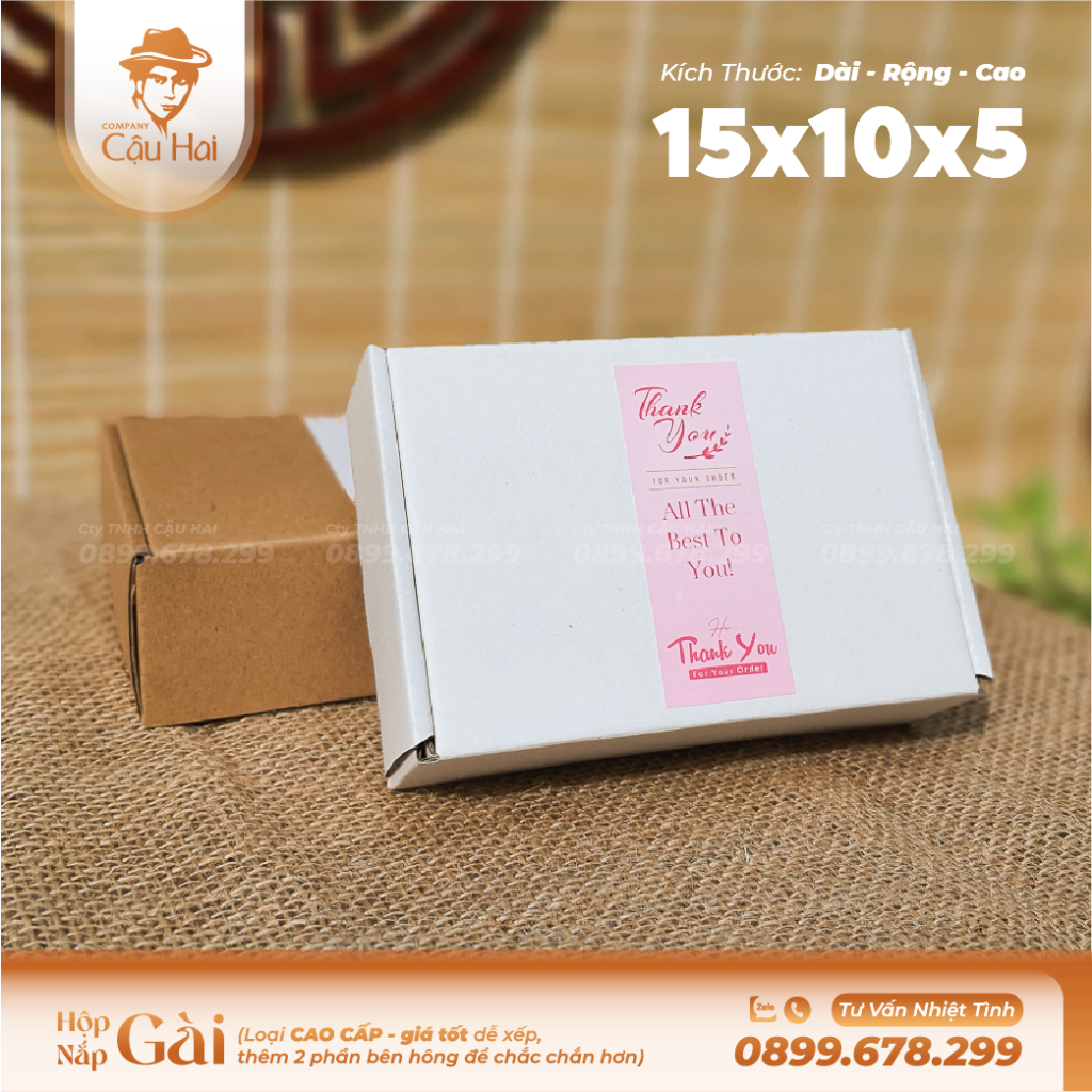 Set 20 hộp carton 15x10x5