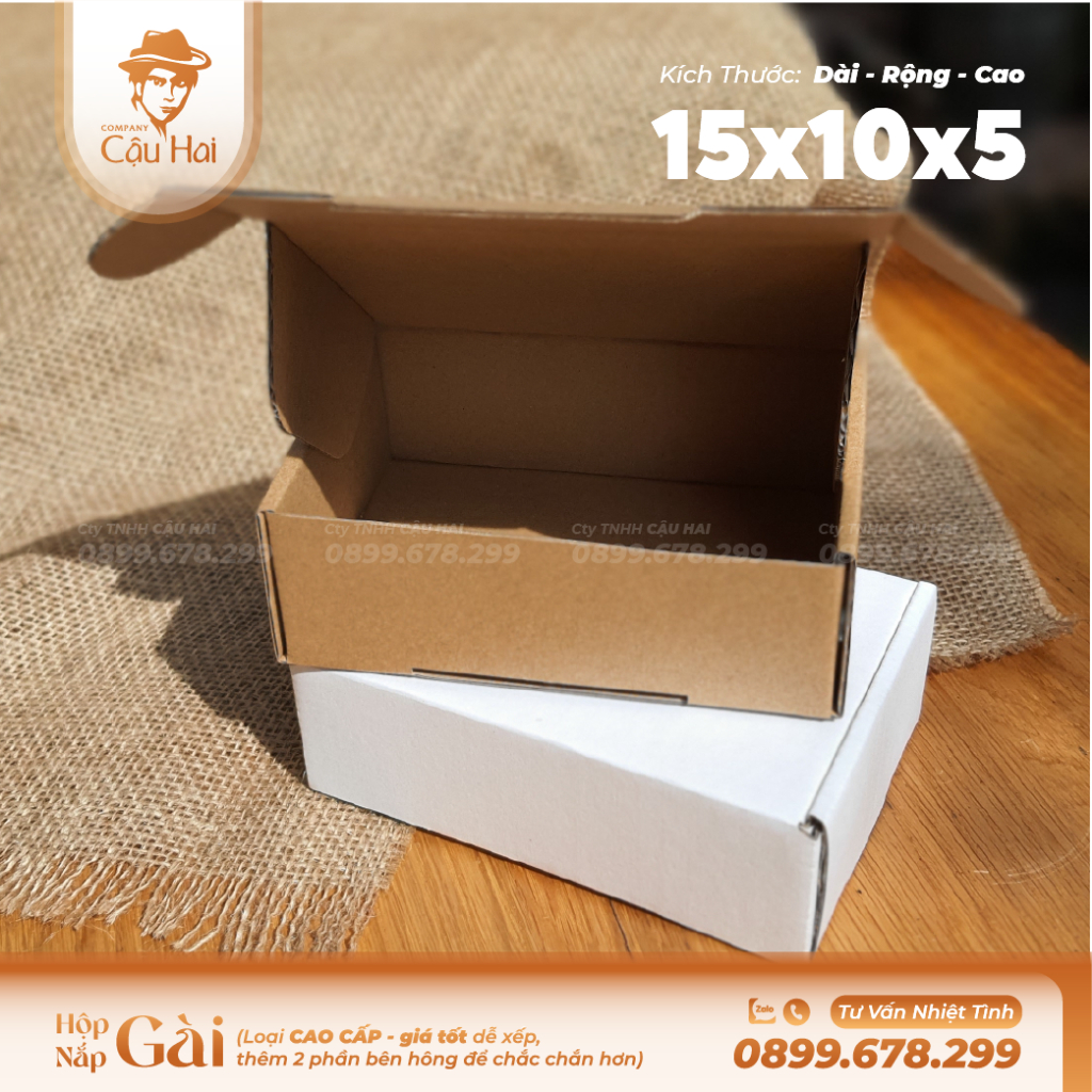 Set 20 hộp carton 15x10x5