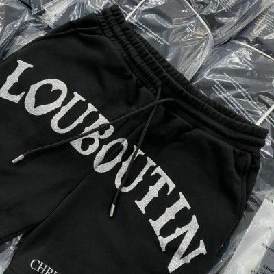 Quần Short Nam Louboutin Chữ In Kim Tuyến Cực Nét - Quần LBT Kim Tuyến Chất Liệu Umi Form Dáng Thời Trang cực đẹp 2023