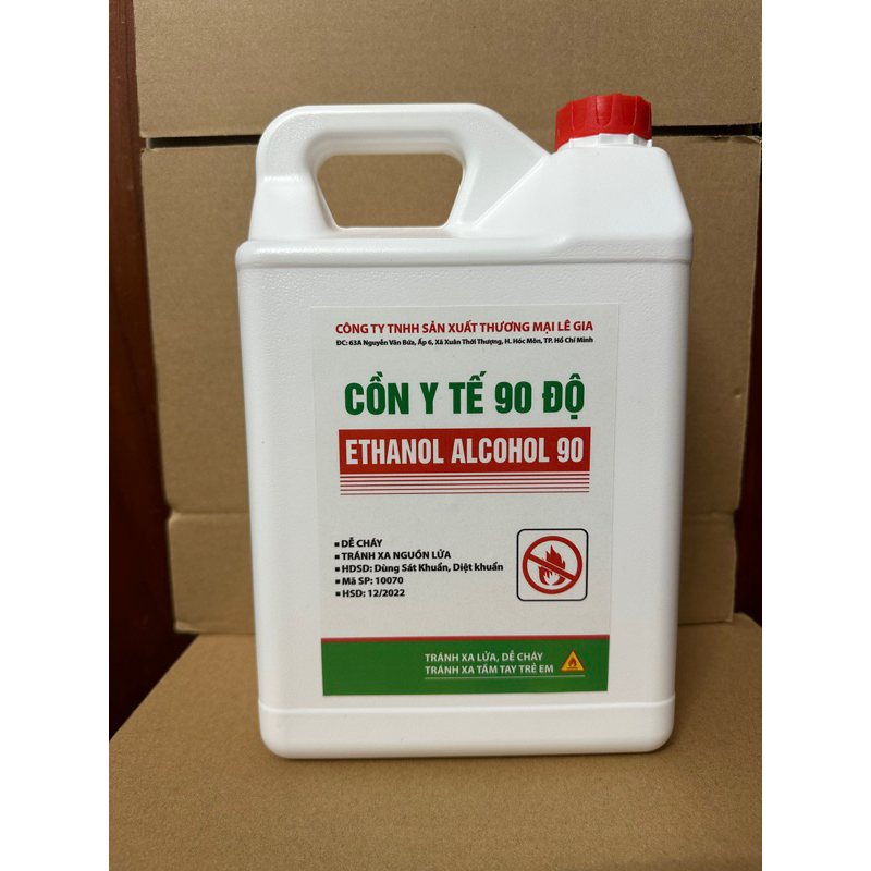 [hoả tốc 2h Q8] 5 lit cồn y tế 90 độ (bình 5lit)