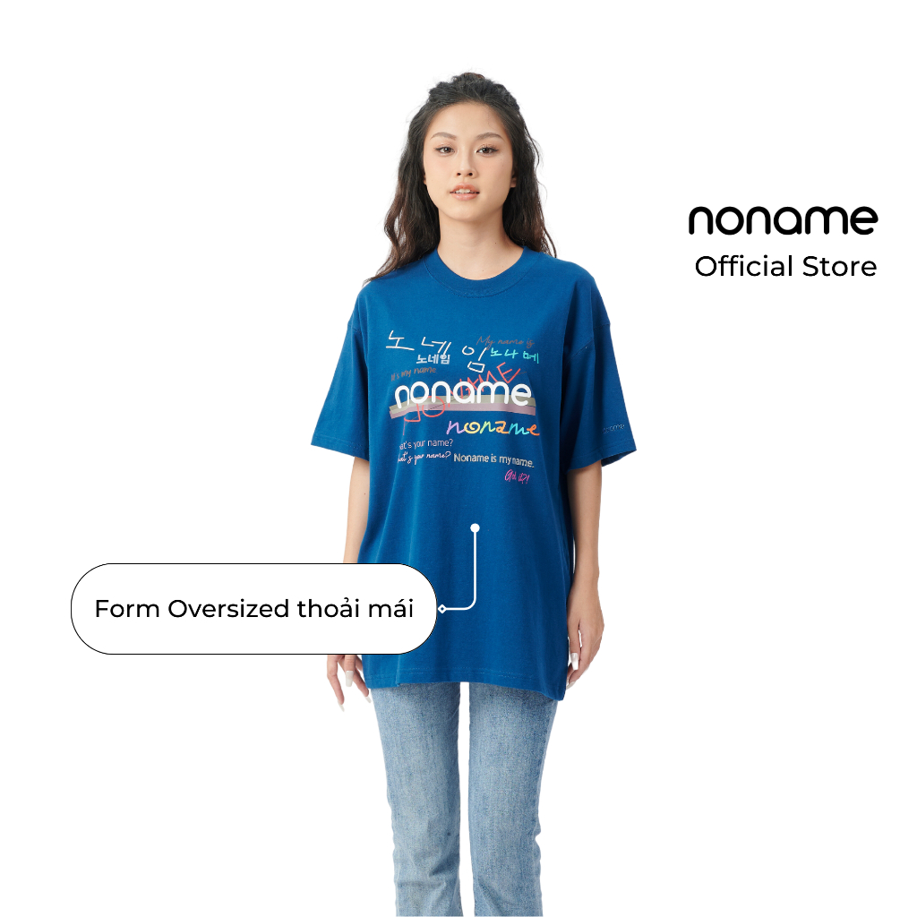 Áo Thun Unisex noname Logo Express /Navy_NNRAD4002D