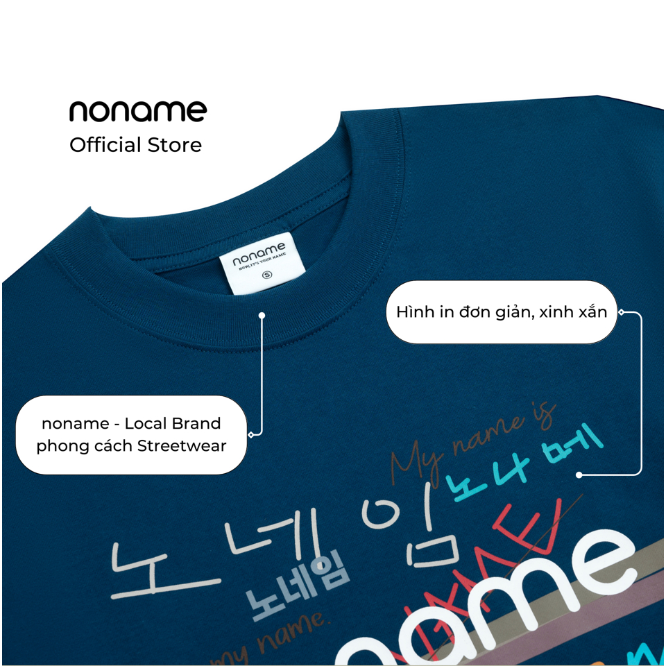 Áo Thun Unisex noname Logo Express /Navy_NNRAD4002D