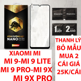 Kính cường lực Webphukien cho Xiaomi Mi9/Mi 9/Mi9 Lite/Mi 9 Lite/Mi9 Pro/Mi 9 Pro/Mi9X/Mi 9X/Mi 9X Pro/Mi9X Pro