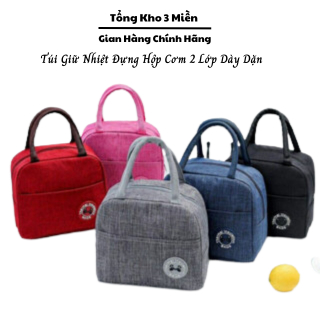 Túi Giữ Nhiệt Đựng Hộp Cơm 2 Lớp Dày Dặn Nhiều Kích Thước Chọn Lựa  Kiểu Dáng Xinh Xắn, Ngăn To Tiện Dụng SP1445