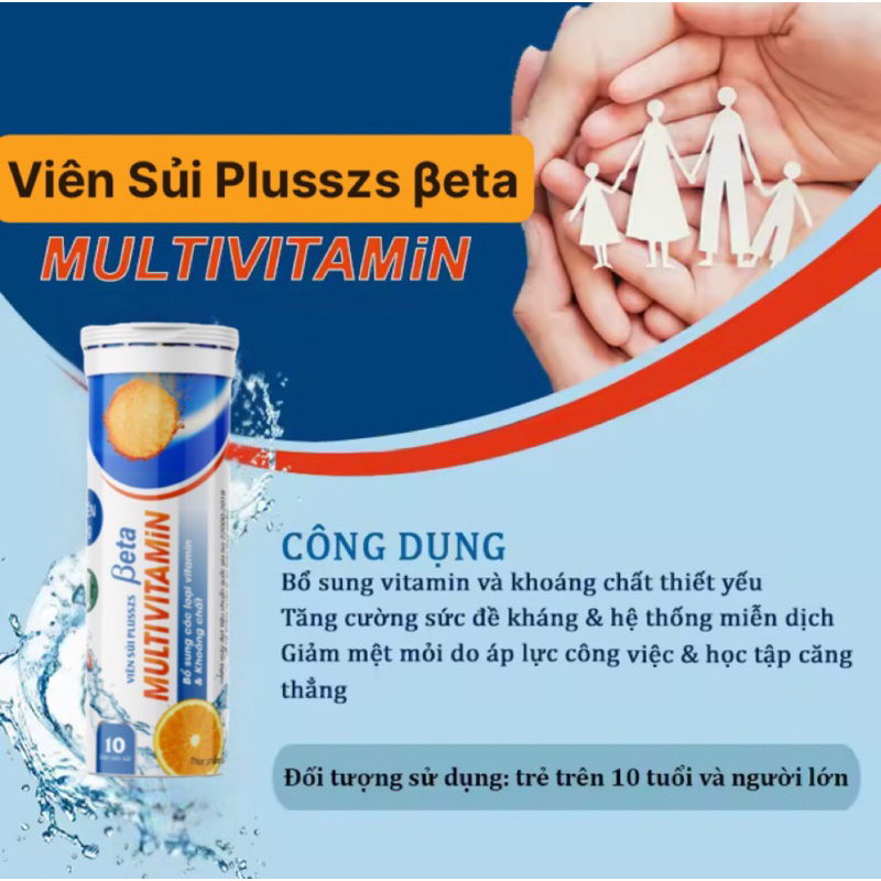 Viên Sủi Beta Multivitamin VitaminC Bổ Sung Vitamin Và Khoáng Chất