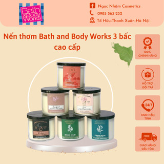 Nến thơm Bath and Body Works 3 bấc cao cấp