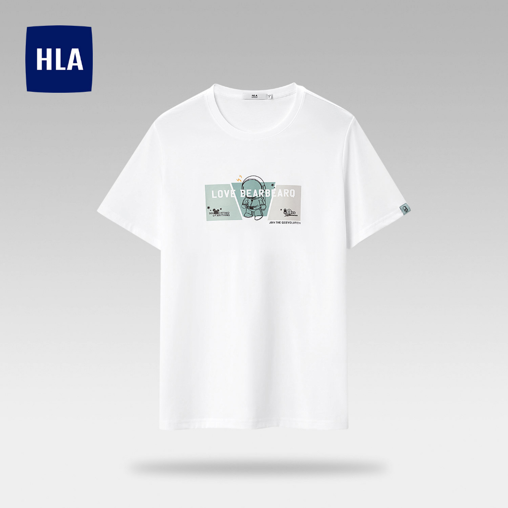 HLAxQee - Áo thun nam ngắn tay cotton lạnh thoáng khí Qee pattern icy cotton short-sleeved T-shirt