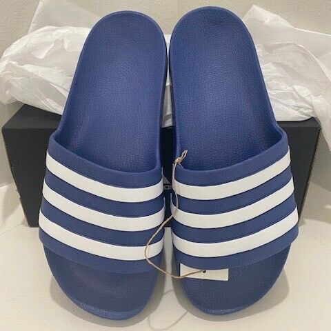 Dép nam quai ngang Adilette Aqua Grey Three chính hãng thể thao, đúc nguyên khối không thấm nước