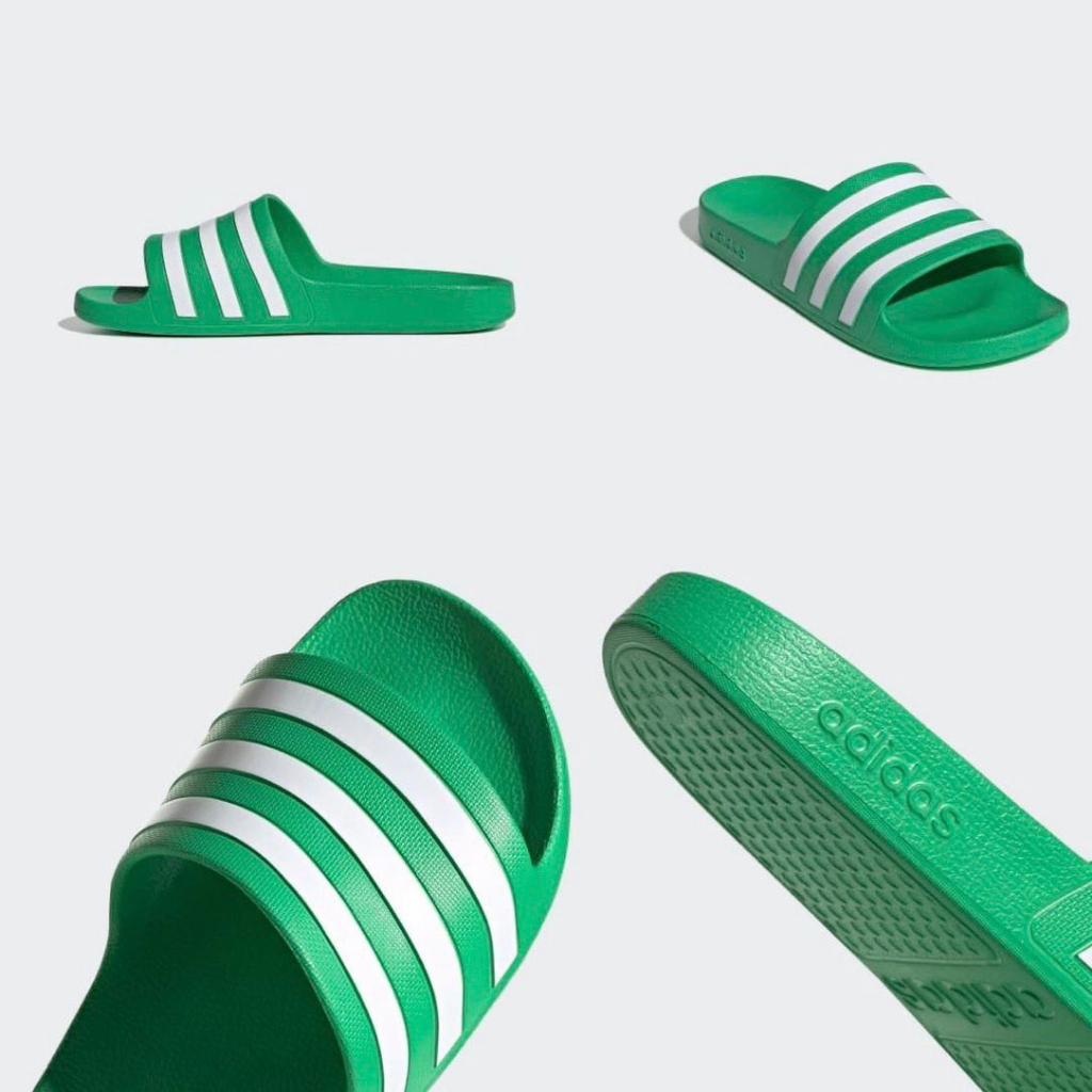 Dép nam quai ngang Adilette Aqua Grey Three chính hãng thể thao, đúc nguyên khối không thấm nước