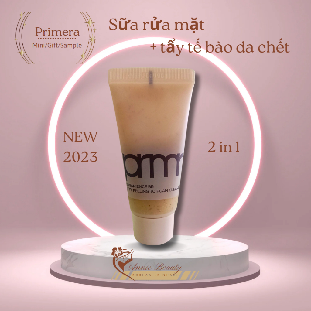 Sữa rửa mặt tạo bọt chăm sóc da mụn, da nhạy cảm Primera Organience Barrier Repair Soft Peeling to Foam Cleanser