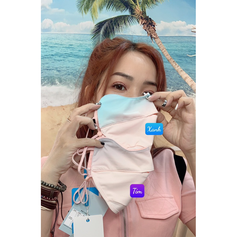 Khẩu Trang đi nắng chống tia UV UFP 50+ - Unisex màu Loang KT16-KT22 DA-KT23