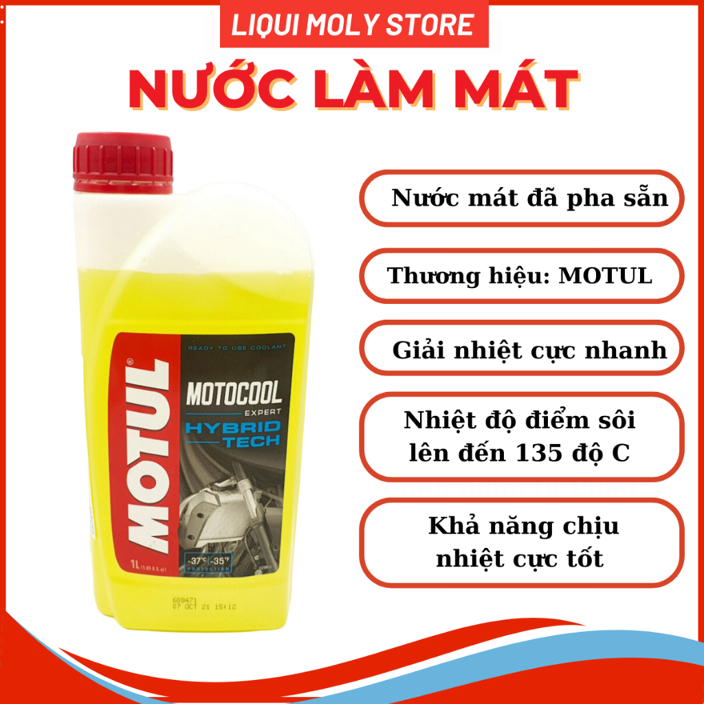 Nước làm mát MOTUL MOTOCOOL EXPERT -37°C 1L(vàng)- Sản xuất tại Pháp