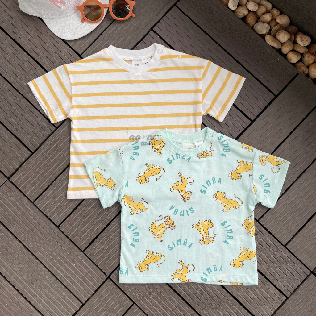 Set 2 áo phông cộc tay HM cho bé trai 8-18kg - Lagim House