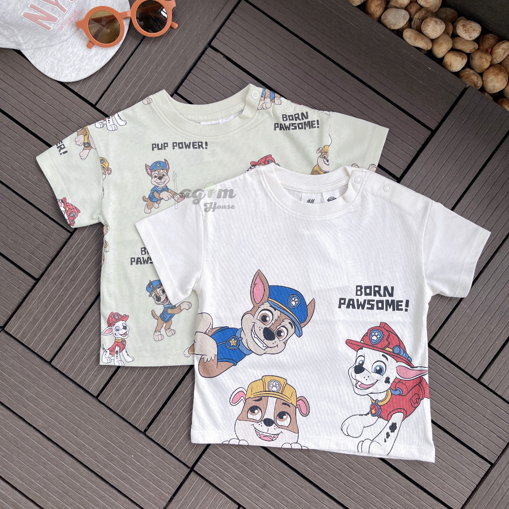 Set 2 áo phông cộc tay HM cho bé trai 8-18kg - Lagim House