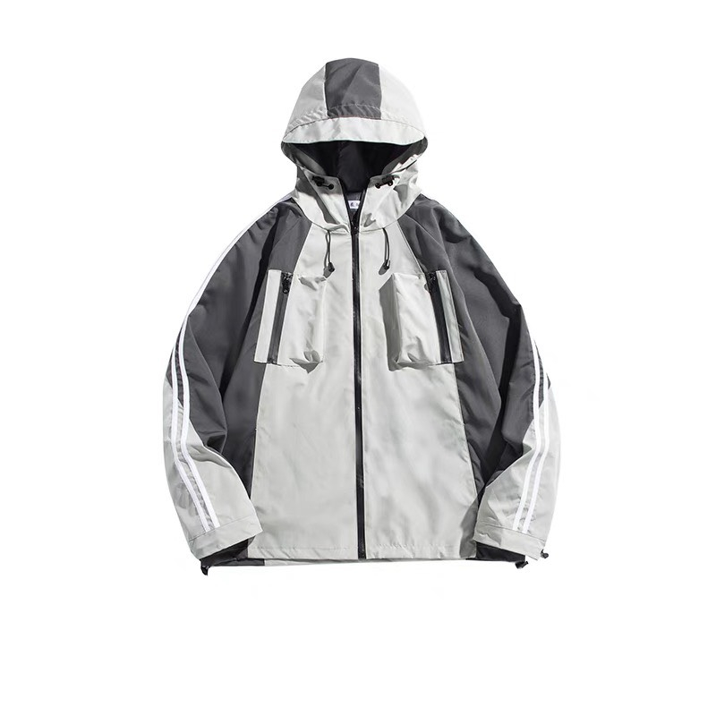 Áo khoác gió nam nữ form unisex cá tính năng động chất dù 2 lớp dày dặn áo khoác dù đôi cao cấp phối màu GZTT342