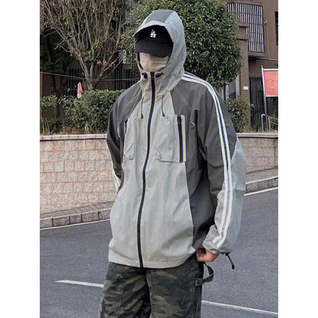 Áo khoác gió nam nữ form unisex cá tính năng động chất dù 2 lớp dày dặn áo khoác dù đôi cao cấp phối màu GZTT342