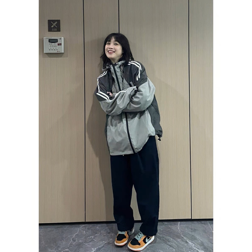Áo khoác gió nam nữ form unisex cá tính năng động chất dù 2 lớp dày dặn áo khoác dù đôi cao cấp phối màu GZTT342