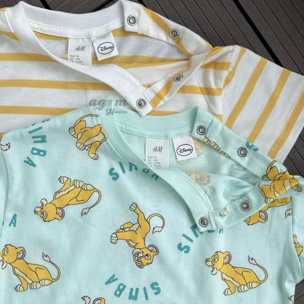 Set 2 áo phông cộc tay HM cho bé trai 8-18kg - Lagim House