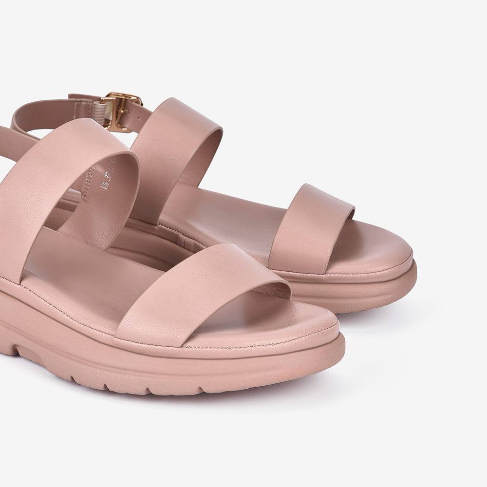 Giày Sandals Nữ Zucia Quai Ngang Đế Bằng 5cm - SRX66